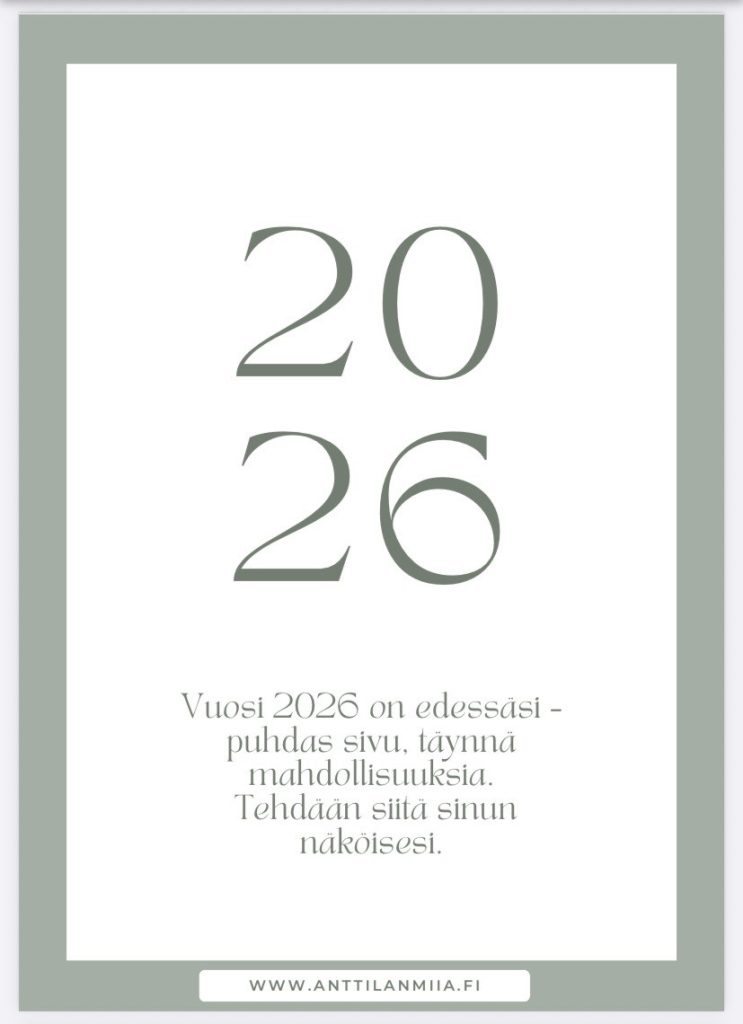 Toimiva arki työkirja arjenhallintaan vuodelle 2026