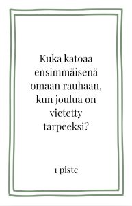Joulun pääepäilty – hauska joulupeli koko perheelle
