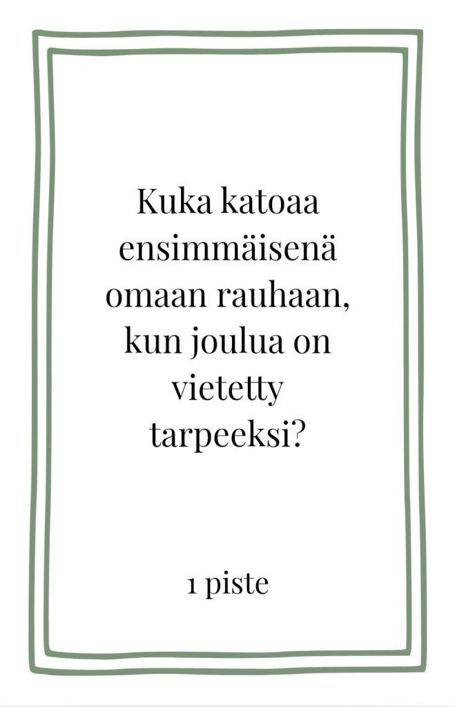 Joulun pääepäilty – hauska joulupeli koko perheelle