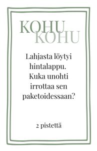 Joulun pääepäilty – hauska joulupeli koko perheelle